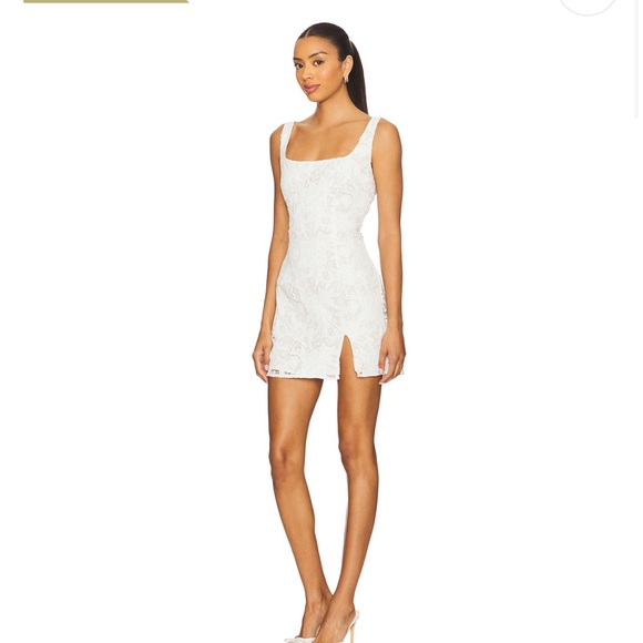 Tularose Kate mini dress in white - Picture 7 of 8